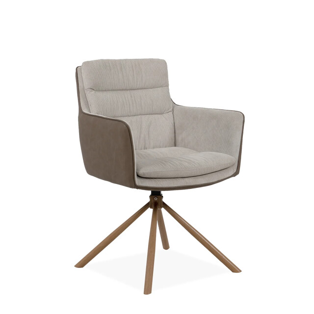 CaliCosy Set van 2 stoelen en houtdecor l63 cm logan 2929516 large