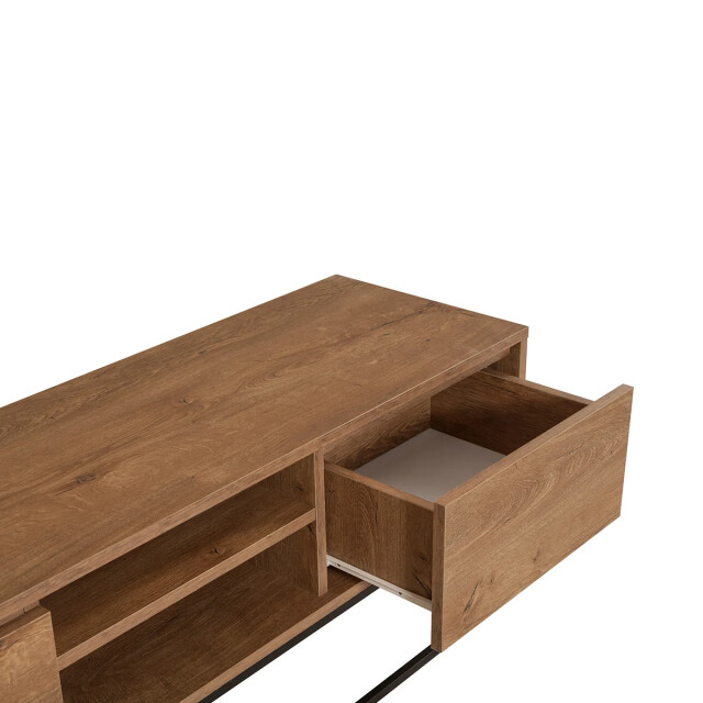CaliCosy Tv-meubel 2 vakken en 2 laden walnoot decor l140 cm rodez 2930476 large