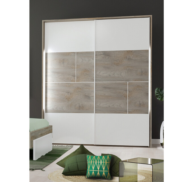 CaliCosy Kledingkast met 2 schuifdeuren l180 x h215 cm prado 2937601 large