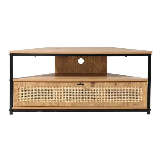 CaliCosy Hoek-tv-meubel 1 deur met rotan webbing l100 cm jaya 2978537 large