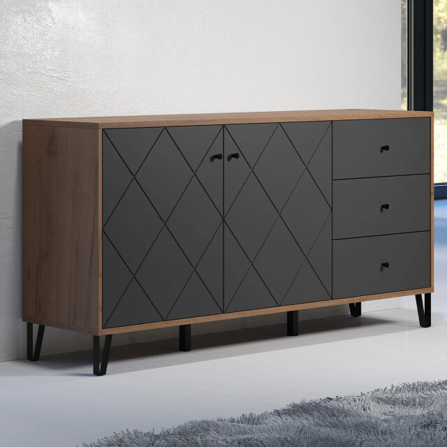 CaliCosy Buffet met 2 deuren en 3 laden l183 cm montez 2930386 large