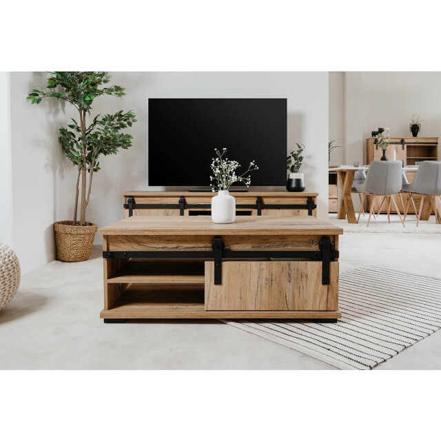 CaliCosy Salontafel met schuifdeur l100 cm manzano 2929986 large