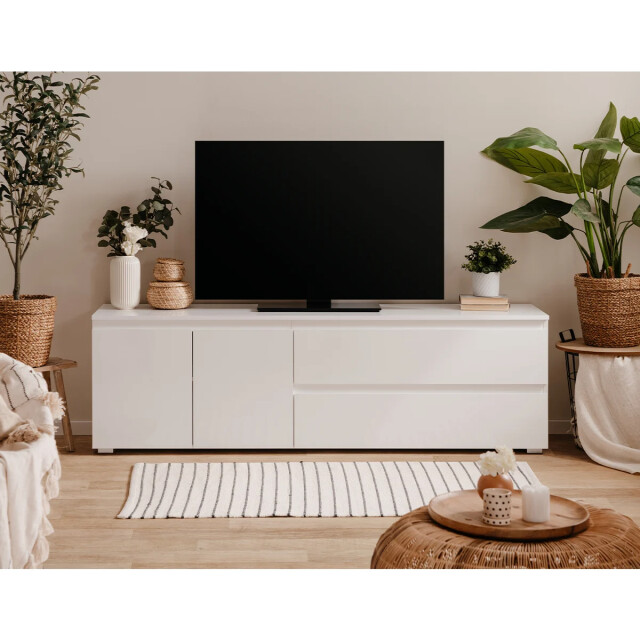 CaliCosy Tv-meubel met 2 deuren, 1 plank en 2 laden l180 cm pretoria 2930396 large