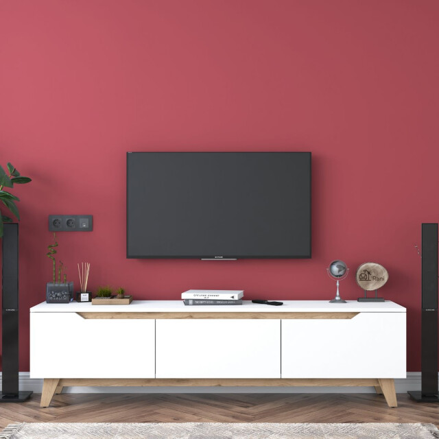 CaliCosy Tv-meubel 3 deuren wit l180 cm 2930415 large