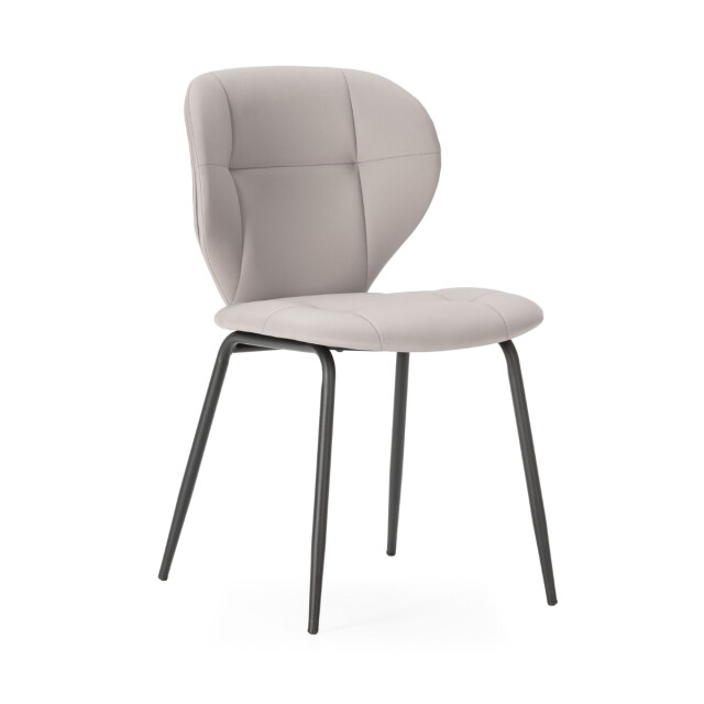 CaliCosy Set van 2 stoelen met zwarte metalen poten l50 cm maura 3078778 large