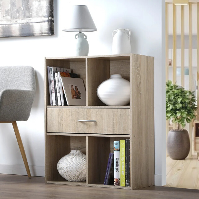 CaliCosy Opbergplank met 4 compartimenten en een lade 2936819 large