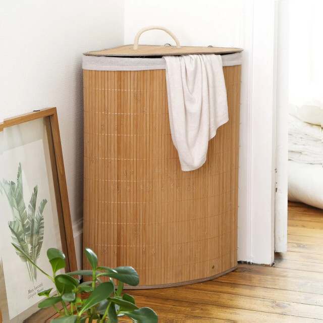 CaliCosy Hoekwasmand van bamboe h60 cm 2976295 large