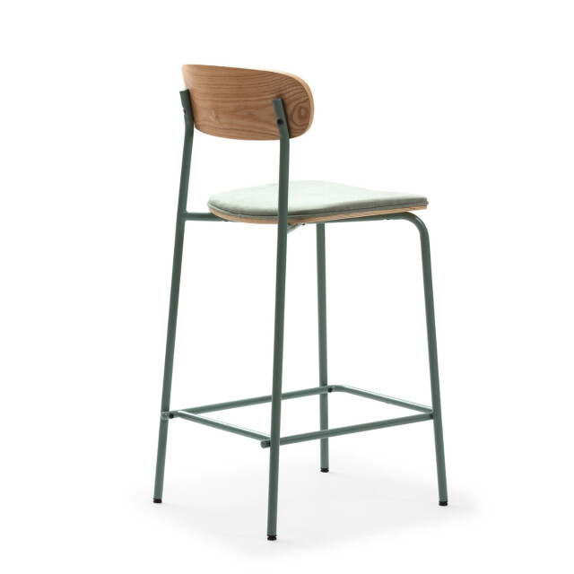 CaliCosy Set van 2 krukken in stof met zwarte metalen poten h66 cm adriana 3079152 large