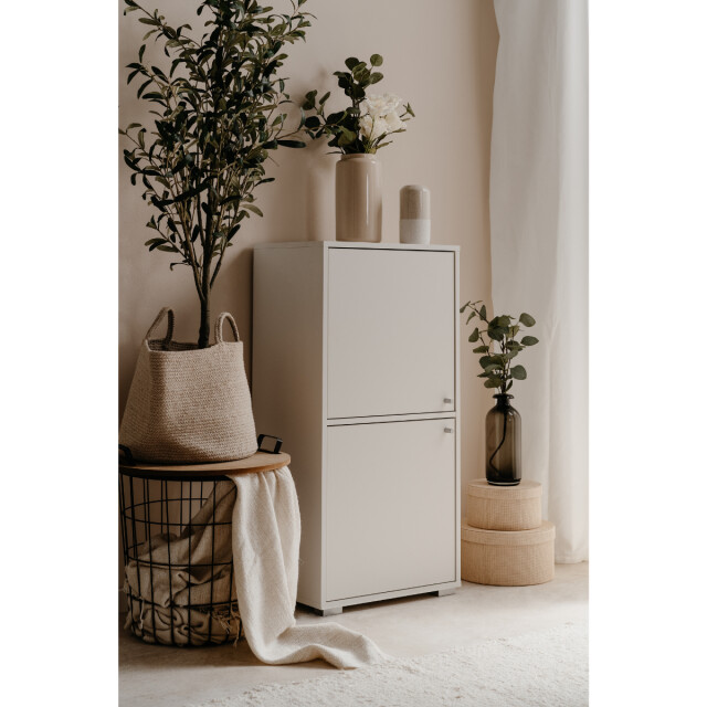 CaliCosy Opbergmeubel met 3 planken en 2 deuren l46 cm fyn 3016578 large