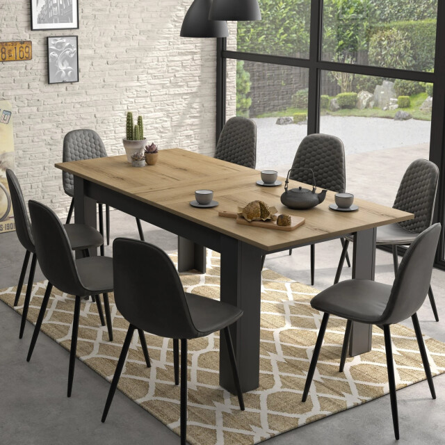 CaliCosy Uitschuifbare rechthoekige eettafel manchester franse fabricage 2929624 large