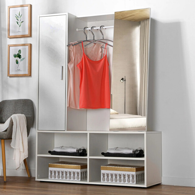 CaliCosy Garderobe met 1 deur 1 spiegel auma l105 x h151,3 cm 2930033 large