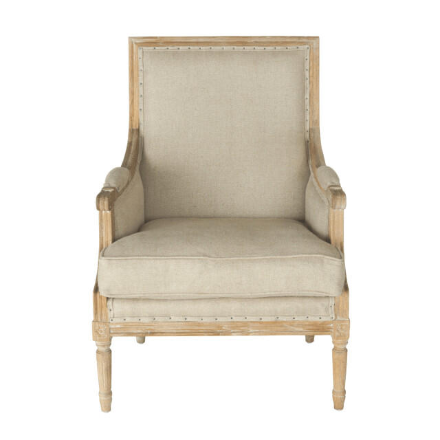 CaliCosy Bergère van massief eikenhout en stof l68 cm louis xvi 3018357 large