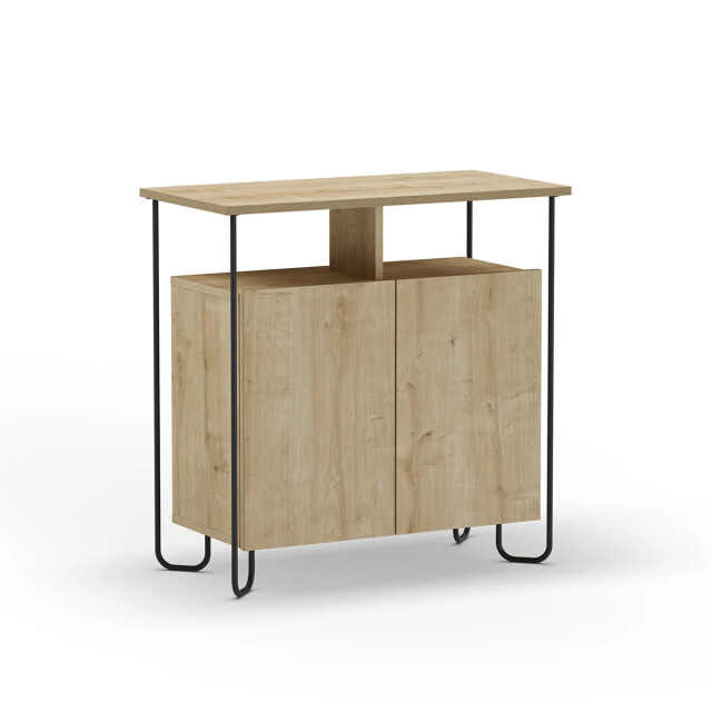 CaliCosy Kleine buffetkast met 2 deuren en metalen poten dilly l80 cm 2930293 large