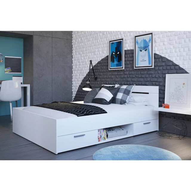 CaliCosy Bed met 2 laden 1 nis 140x190 cm michigan 2937116 large