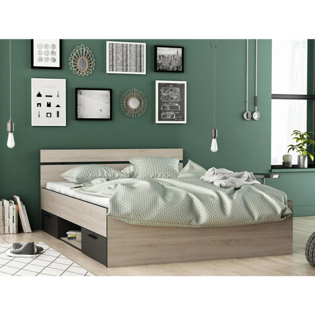 CaliCosy Bed met 2 laden 1 nis 140x190 cm michigan 2937117 large