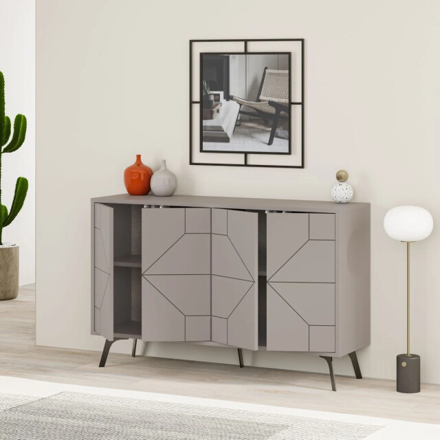 CaliCosy Buffet 4 deuren en versierde deuren l123 cm dune 2937497 large