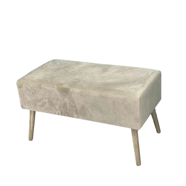 CaliCosy Bank van fluweel met 2 laden, fluwelen handgrepen en bronzen beslag 2979232 large