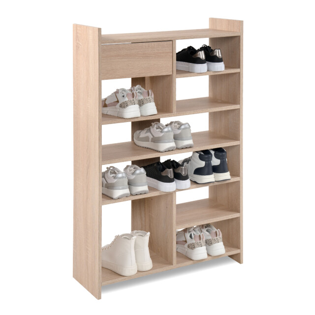 CaliCosy Schoenenkast met 8 open vakken en 1 lade h109 cm mÜnster 3011545 large