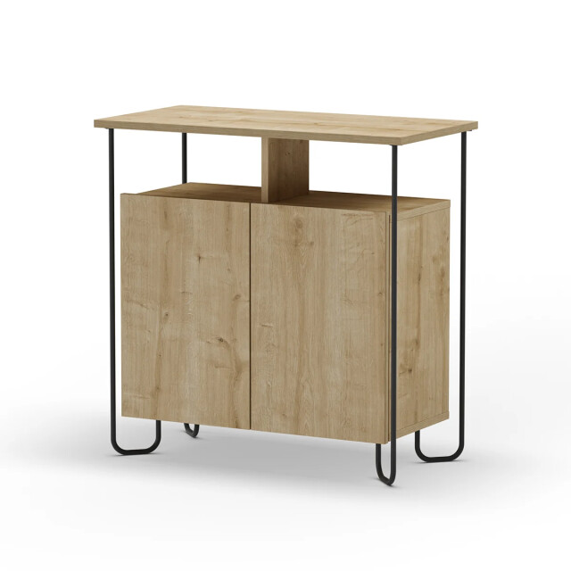CaliCosy Kleine buffetkast met 2 deuren en metalen poten dilly l80 cm 2930293 large
