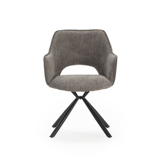 CaliCosy Set van 2 fauteuils in stof met zwarte metalen poten l62 cm mariel 3078805 large