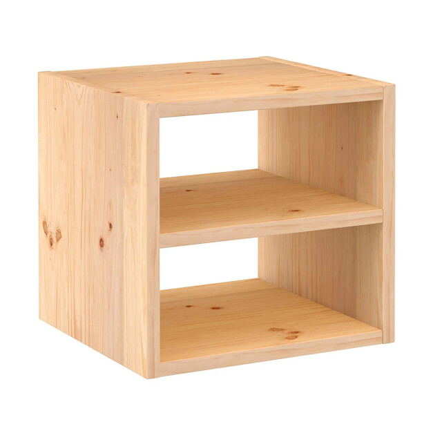 CaliCosy Kubusvormige massief grenen boekenplank met een tussenliggende plank l36,2 x 2929452 large