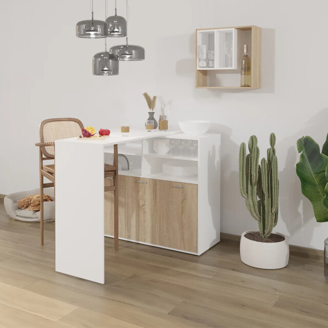 CaliCosy Meubel multifunctioneel buffet en bartafel soest l124 x h113 cm 2930612 large