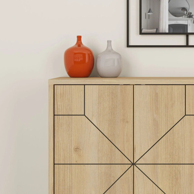 CaliCosy Buffet 4 deuren en versierde deuren l123 cm dune 2937498 large