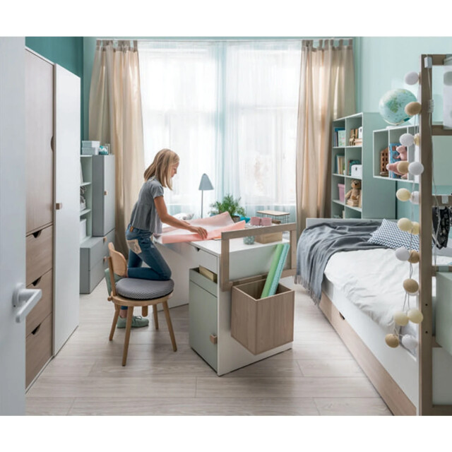 CaliCosy 2-lades bureau met houten randen stige 2929774 large