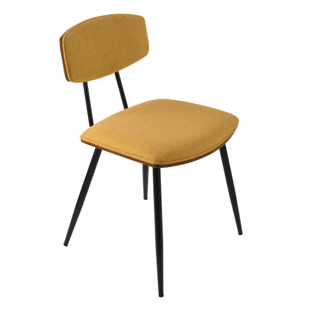 Signature Set van 2 mosterdgele stoelen babette h79 cm 2930272 large
