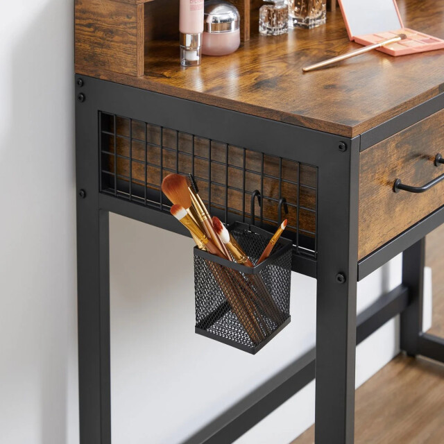CaliCosy Make-upconsole met spiegel, opbergruimte en krukje l90 cm 2930213 large