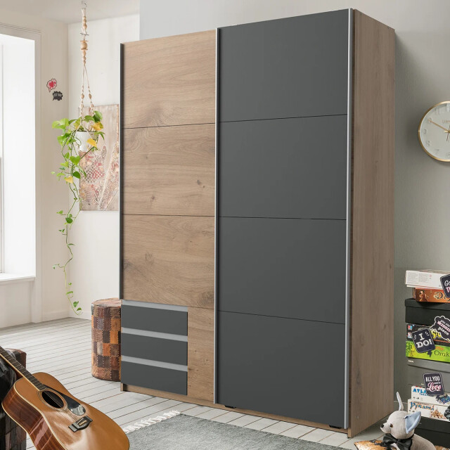 CaliCosy Kledingkast met 2 schuifdeuren l135 cm 2937657 large
