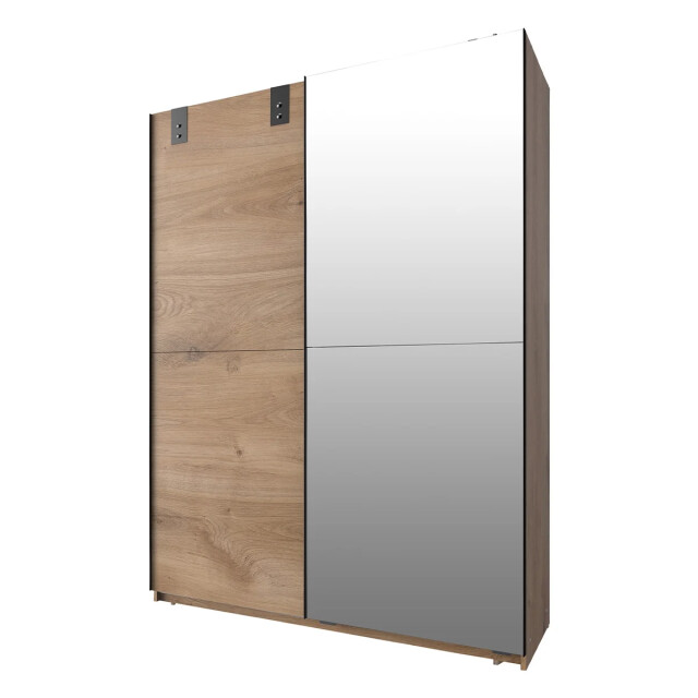 CaliCosy Kast met 2 schuifdeuren, 1 spiegeldeur + 1 eiken deur l135 cm 2930652 large