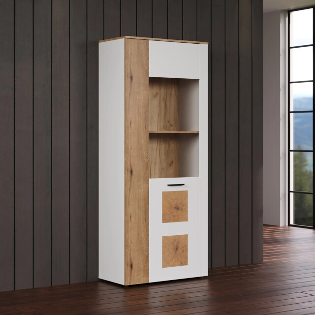 CaliCosy Vitrine met 2 deuren, waarvan 1 met gehard glas l80 cm vitoria 3042325 large