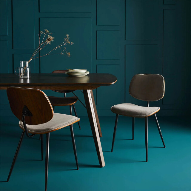 Signature Set van 2 fluwelen stoelen met houten afwerking olympia 2936798 large