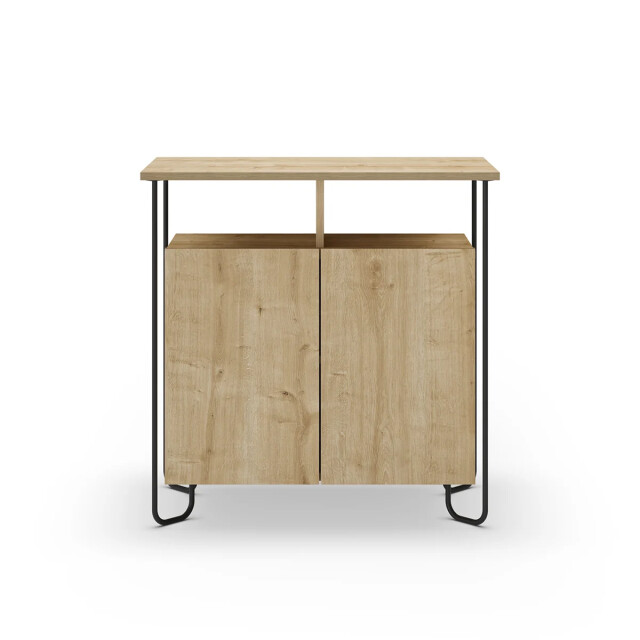 CaliCosy Kleine buffetkast met 2 deuren en metalen poten dilly l80 cm 2930293 large