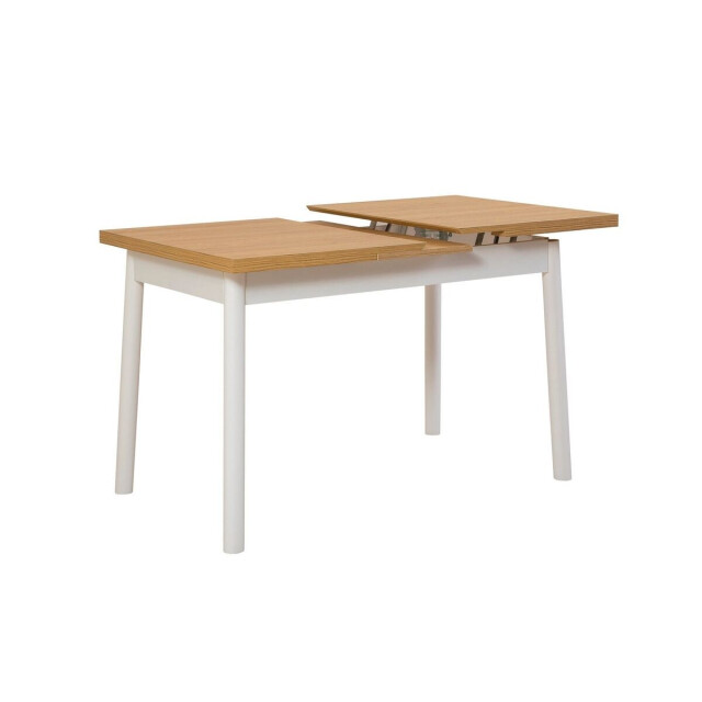 CaliCosy Uitschuifbare tafel van 120 tot 153 cm, beuken en wit decor oliver 3061546 large