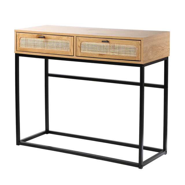 CaliCosy 2 laden console met vlechtwerk l100cm 2929853 large