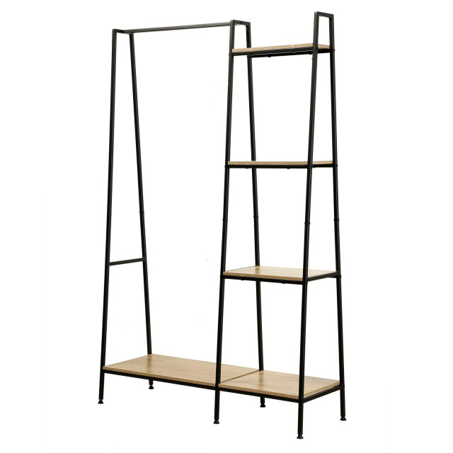 CaliCosy Garderobekast 1 lage plank met 4 planken h160cm lexie 2929793 large
