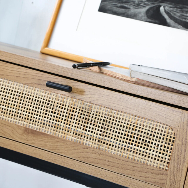 CaliCosy 2 laden console met vlechtwerk l100cm 2929853 large