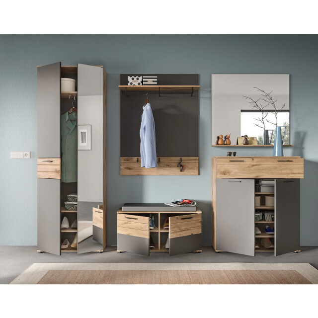 CaliCosy Bank met schoenenopberger 2 deuren l90 cm mason 2951207 large
