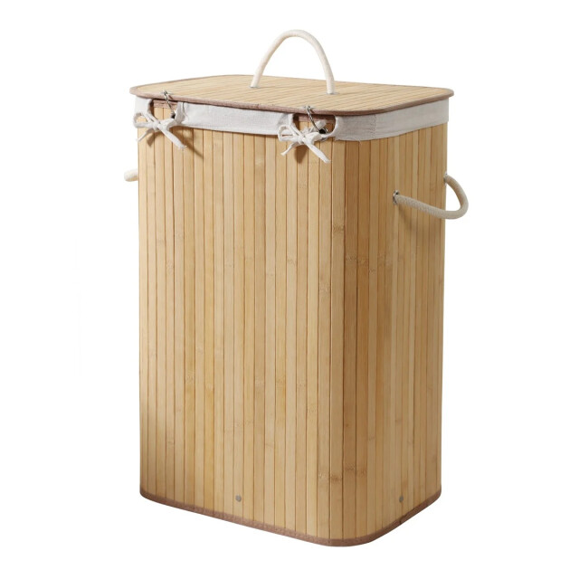 CaliCosy Rechthoekige bamboe wasmand 70l h60 cm 2976294 large