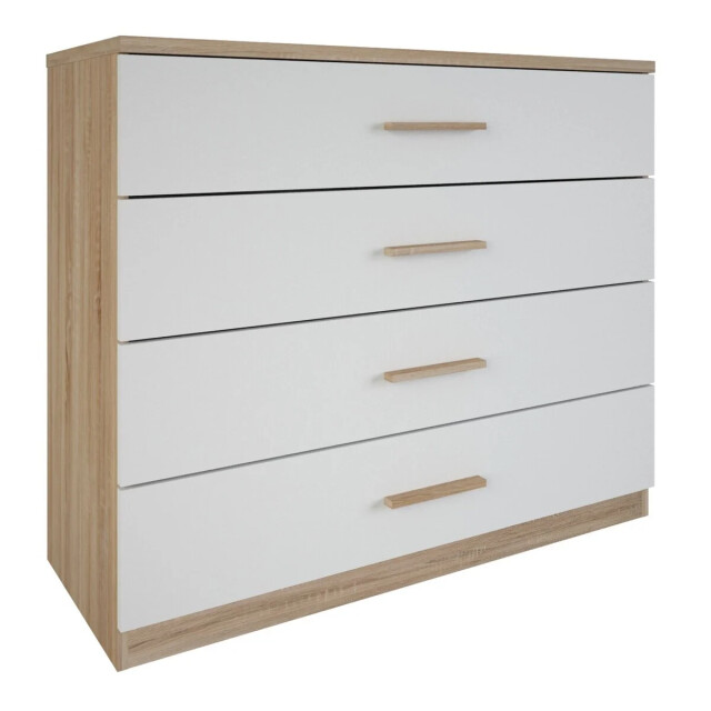 CaliCosy Ladenkast 4 laden hout en wit decor l100 cm selena 2929914 large