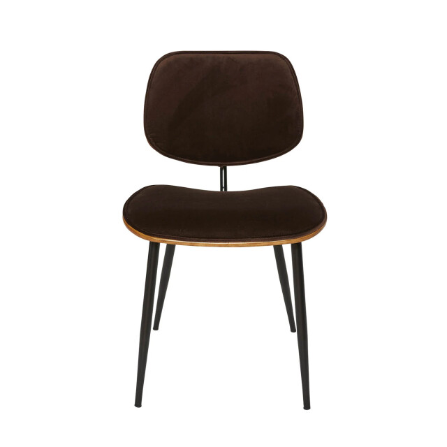 Signature Set van 2 fluwelen stoelen met houten afwerking olympia 2936799 large