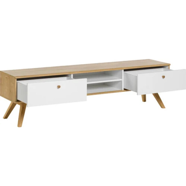 CaliCosy Tv-meubel met 2 laden en centrale nissen nature 2936959 large