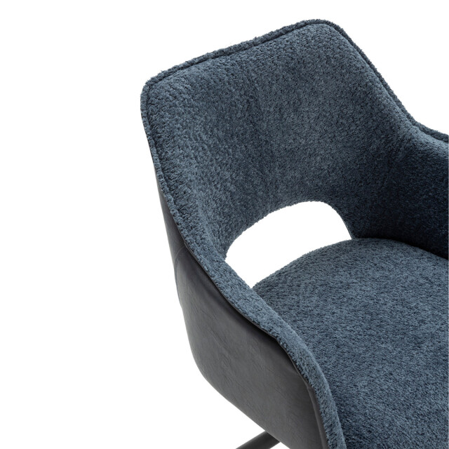 CaliCosy Set van 2 fauteuils in stof met zwarte metalen poten l62 cm mariel 3078807 large