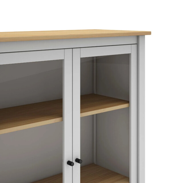 CaliCosy Vitrinekast 2 deuren l90 x h110 cm misti 2937378 large