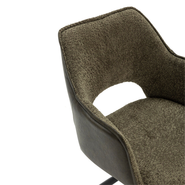 CaliCosy Set van 2 fauteuils in stof met zwarte metalen poten l62 cm mariel 3078806 large