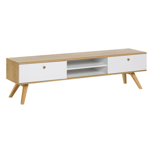 CaliCosy Tv-meubel met 2 laden en centrale nissen nature 2936959 large
