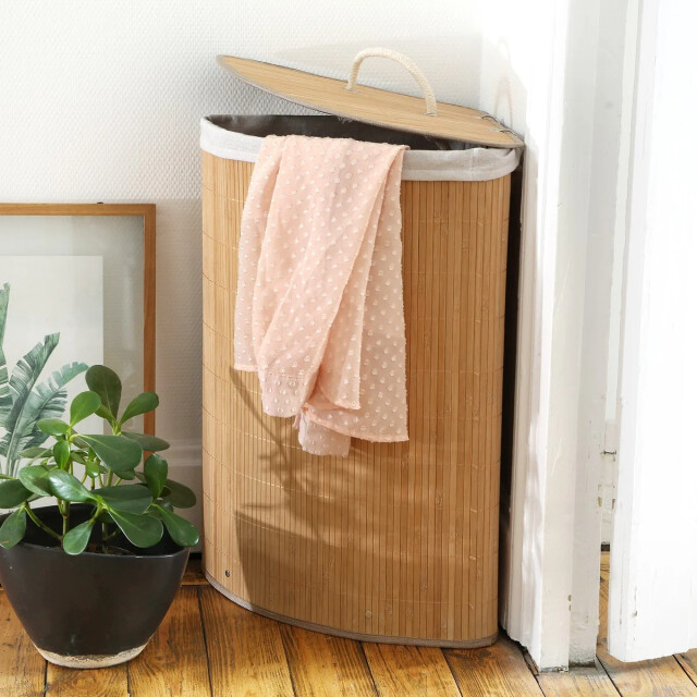 CaliCosy Hoekwasmand van bamboe h60 cm 2976295 large