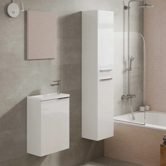 CaliCosy Hangende kolomkast met 2 deuren, h140 cm 2937540 large